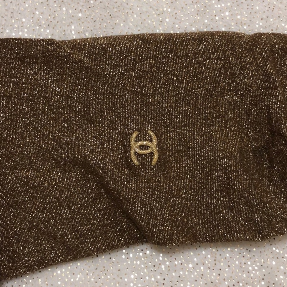 GOLD GLITTER CHANEL STOCKINGS